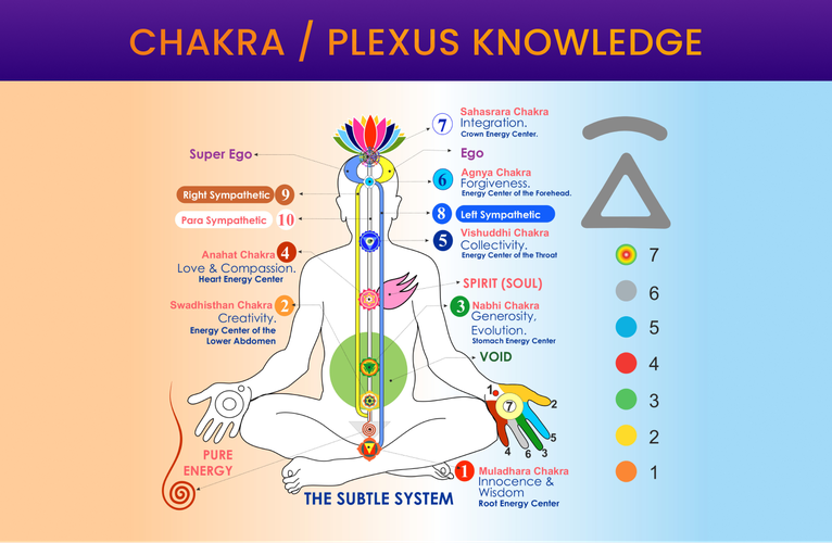 Sahaja Yoga Subtle System Chart